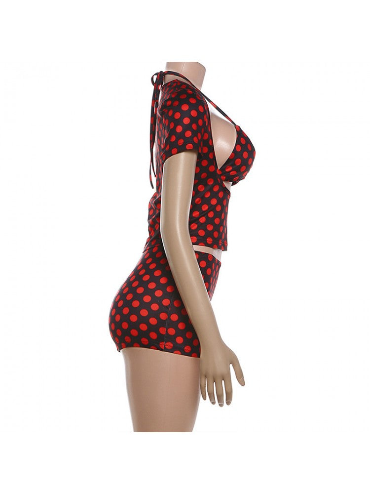 Polka Seduction 3pc short set