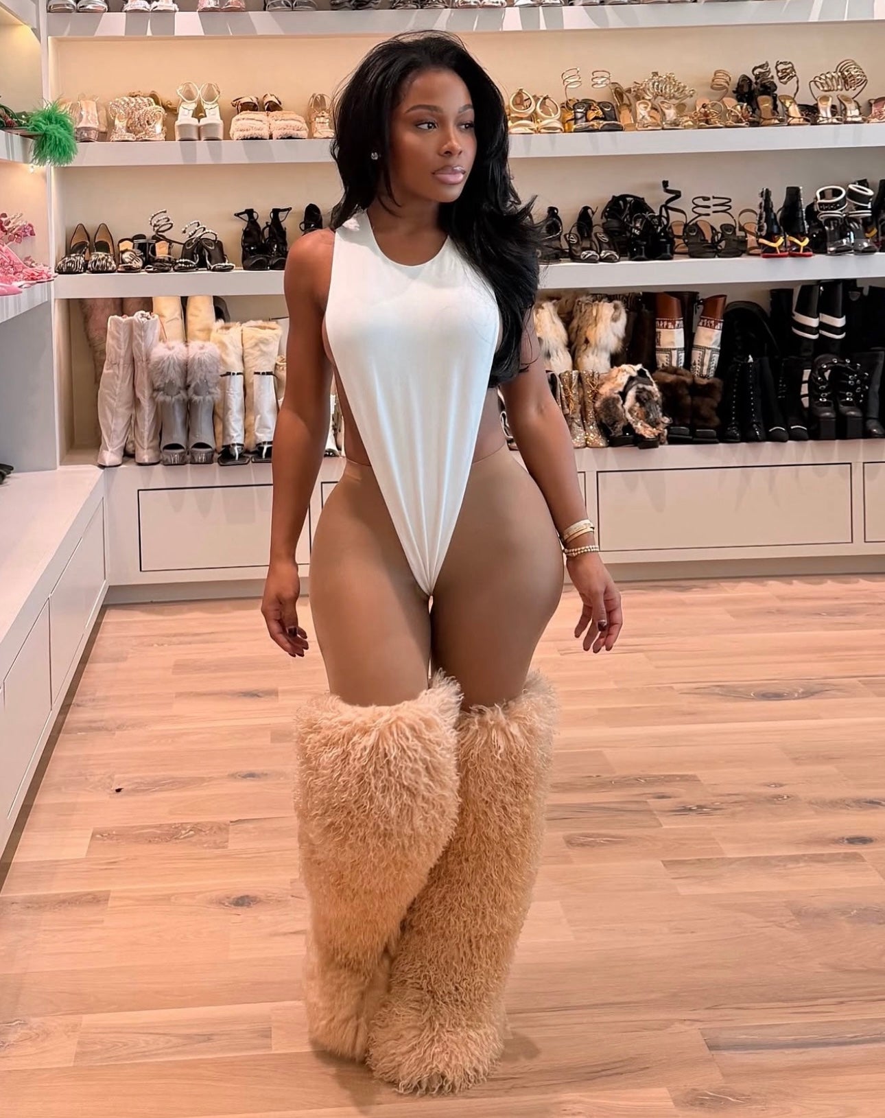 1Mongolian Fur Boots