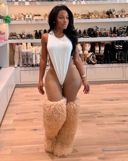 1Mongolian Fur Boots (Pre Order)