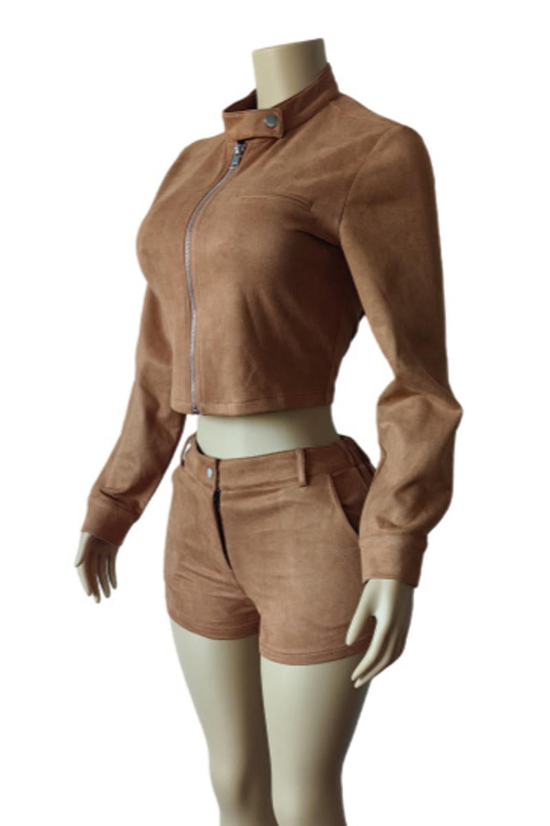 Camel Sade Short Set