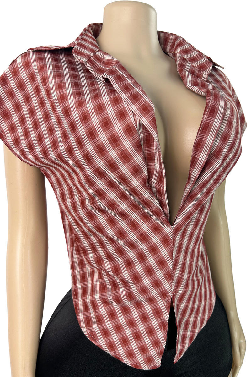 Plaid Top