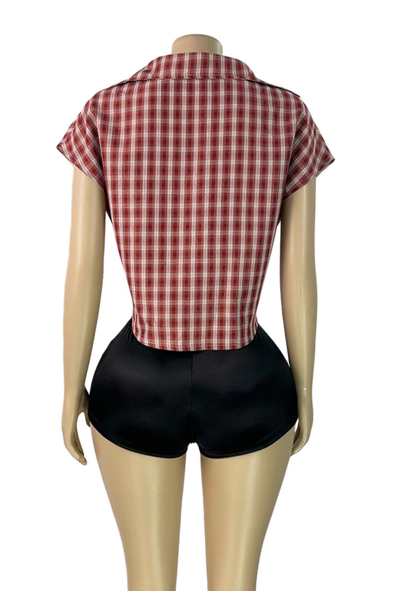 Plaid Top