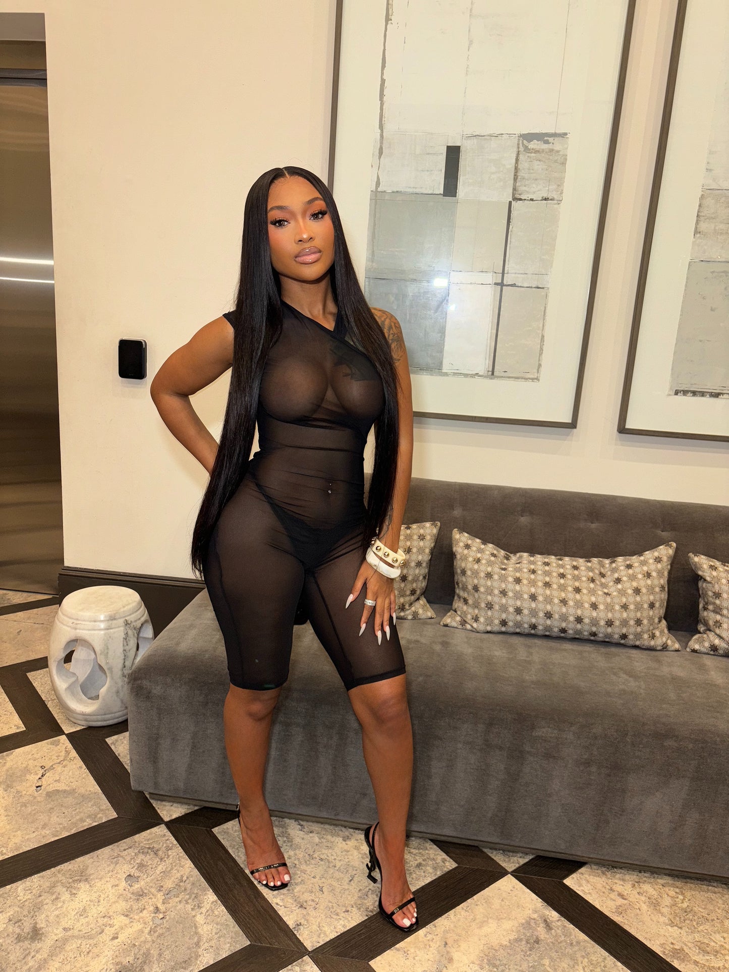 Essence Mesh Jumpsuit