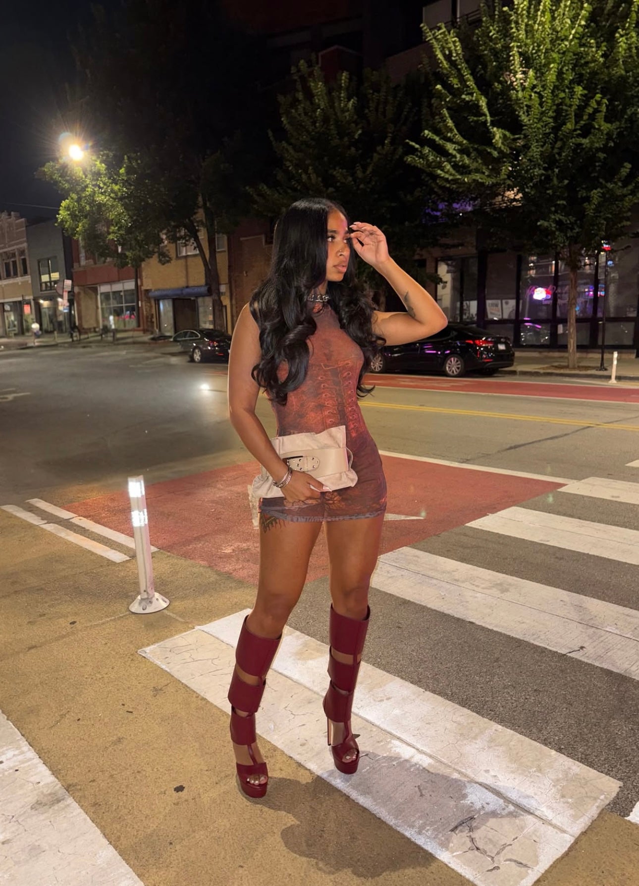 Fatal Bandage Platform Heels