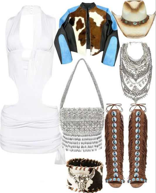 Saddle Up Fringe Heels