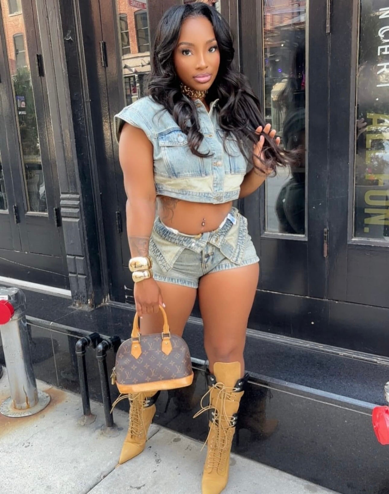 Exposed Denim Set