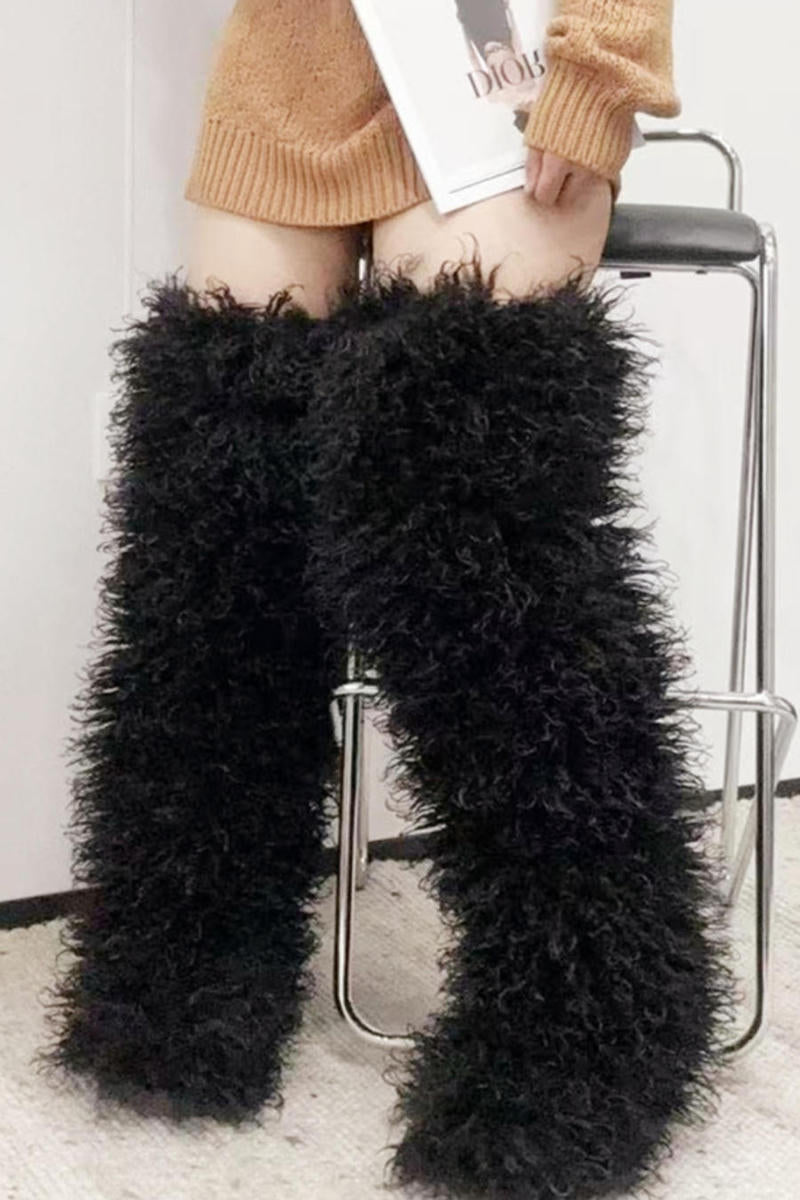 1Mongolian Fur Boots (Pre Order)